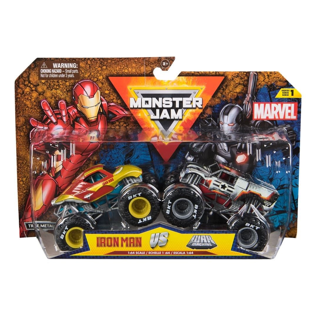 Monster Jam 1:64 Marvel Die Cast 2-Pack 681147026575