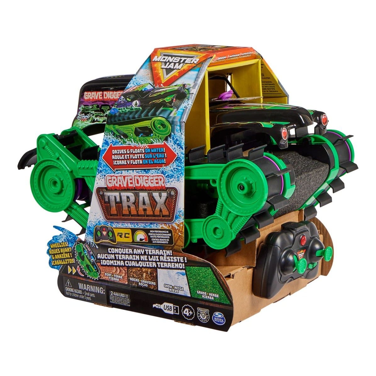 Monster Jam Grave Digger Trax 778988492697