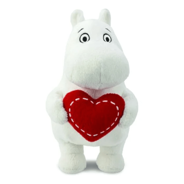 Moomin Plush Standing with Heart 6.5 Inch 5034566615540