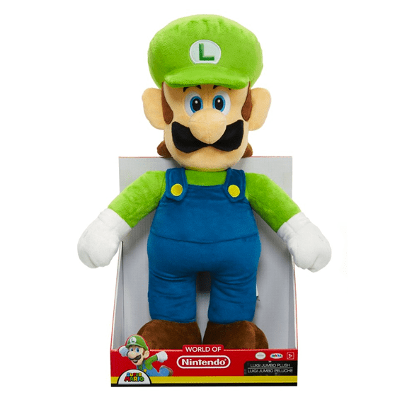 Nintendo Super Mario - Jumbo Basic 20" Plush- Luigi 039897644578