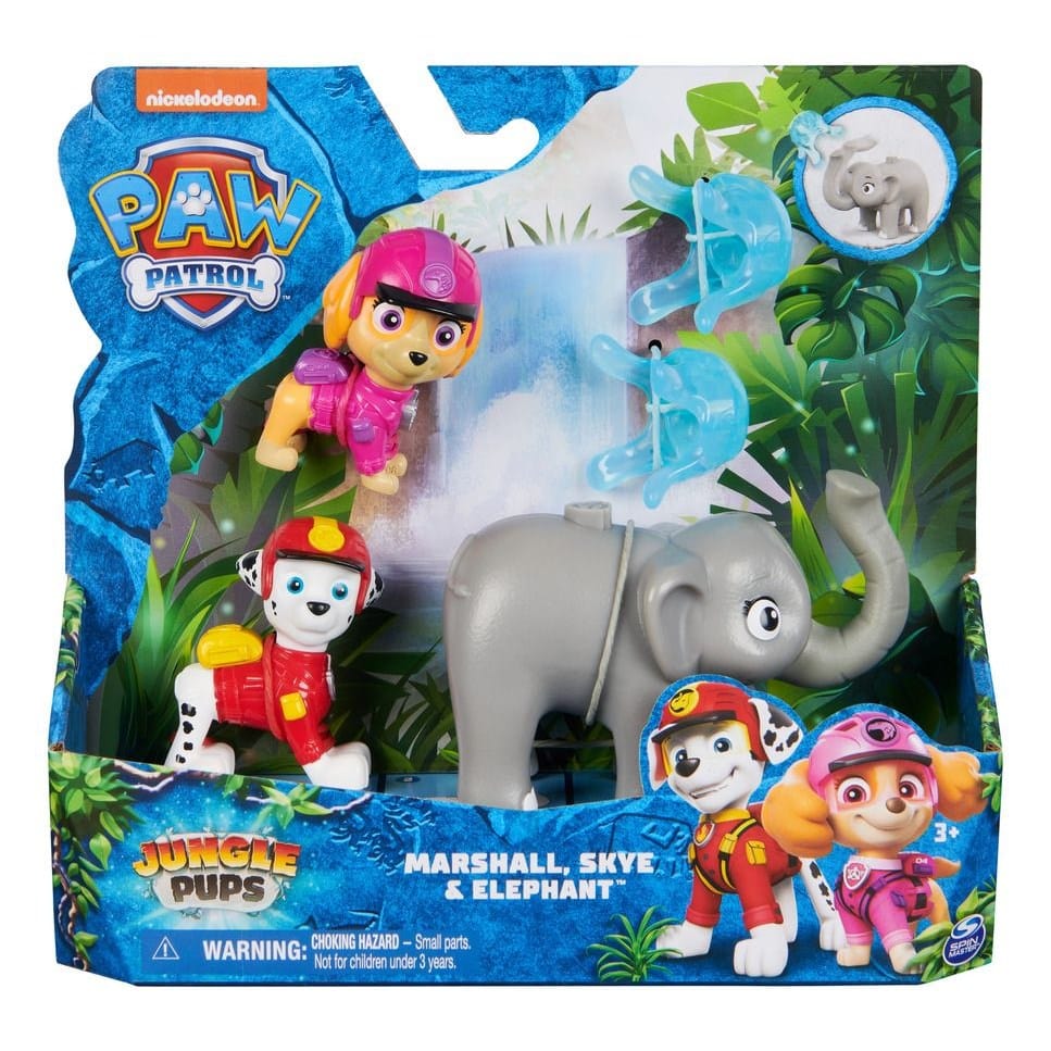 Paw Patrol Figure Hero Pups Jungle Marshall & Skye 778988503362