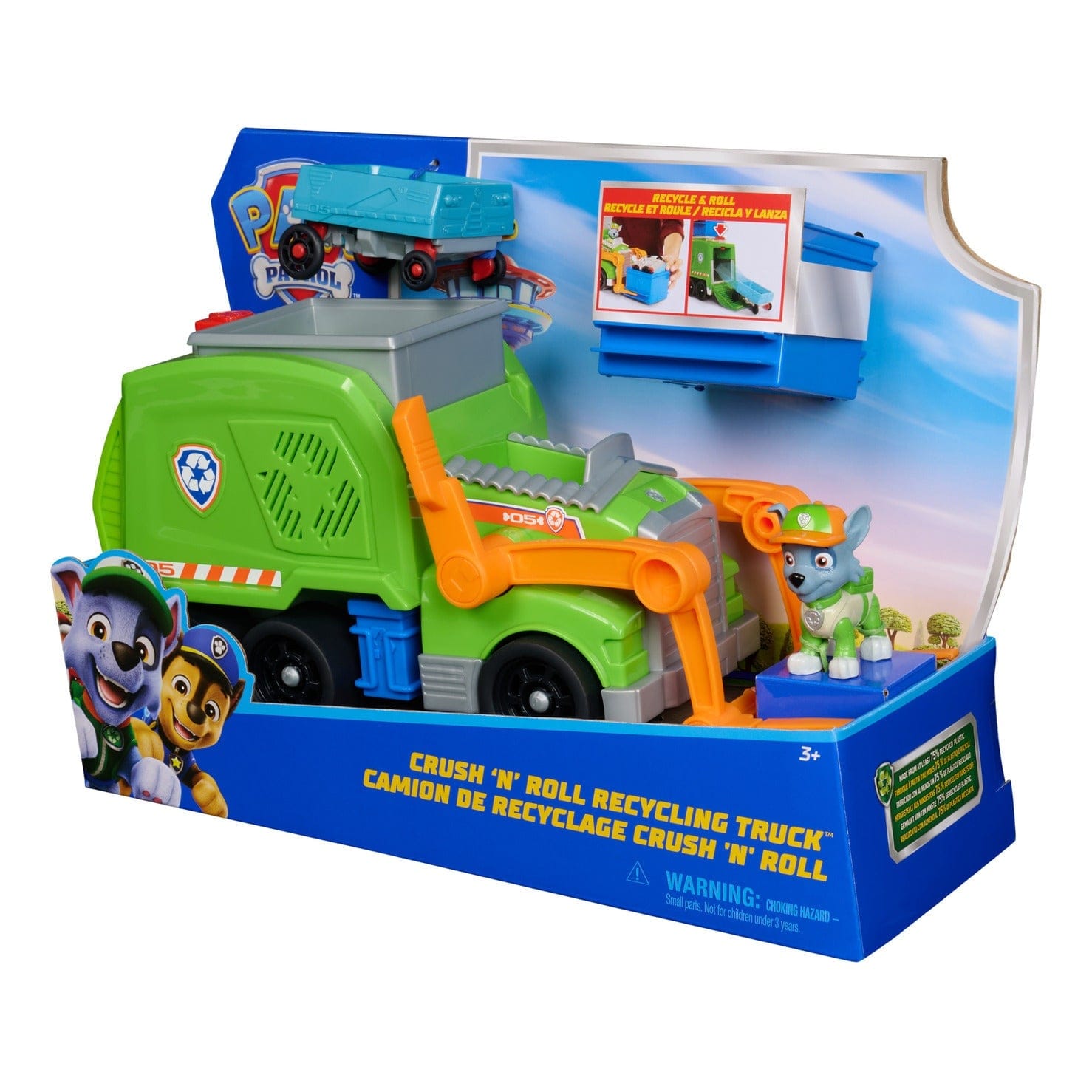 PAW Patrol Rocky Deluxe Sustainable Vehicle Playset 681147038226