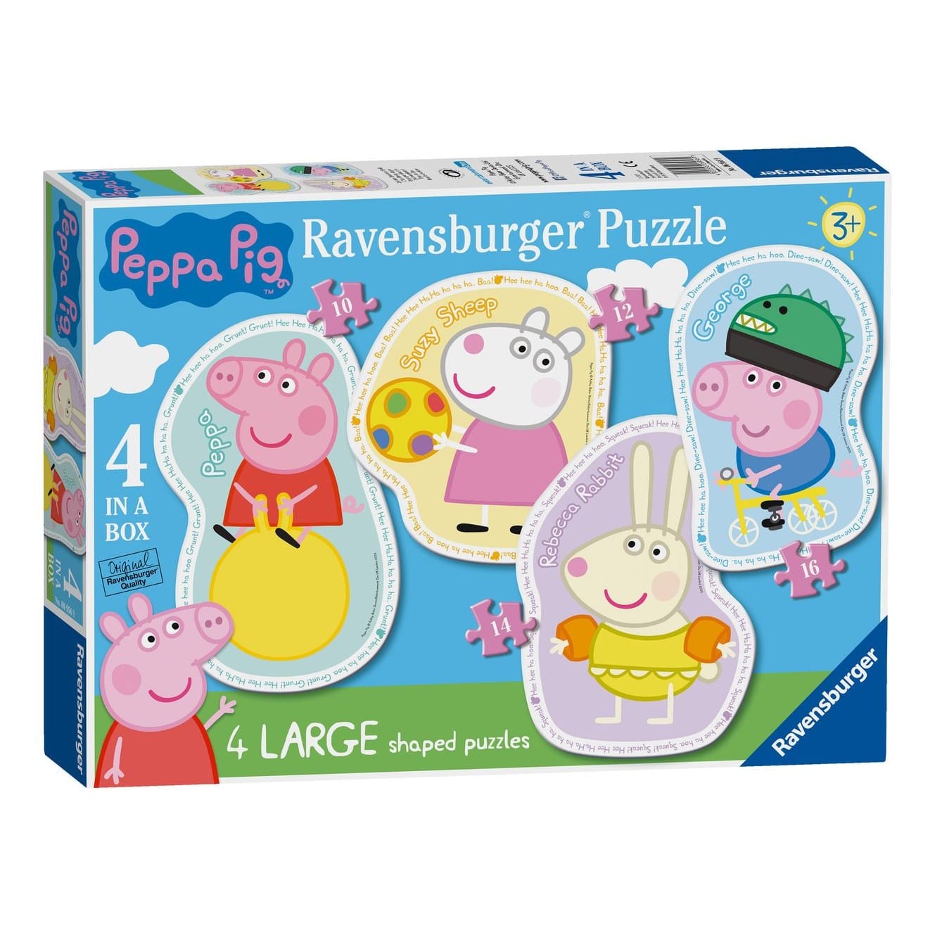 Peppa Pig 4x Large Shaped Puzzles 4005556069569