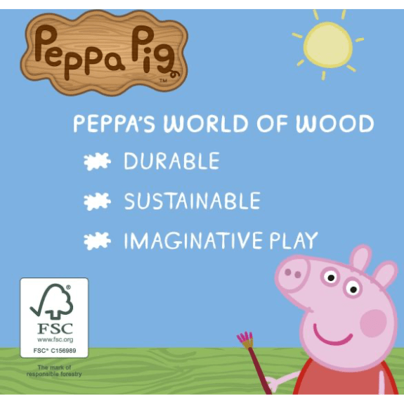 Peppa Pig: Play & Draw Wooden Easel 5029736074302