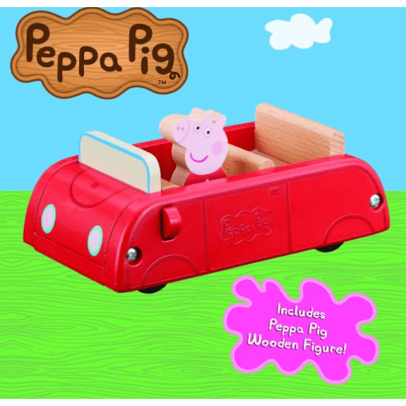 Peppa's: Wooden Play Family Car & Figure 5029736072087