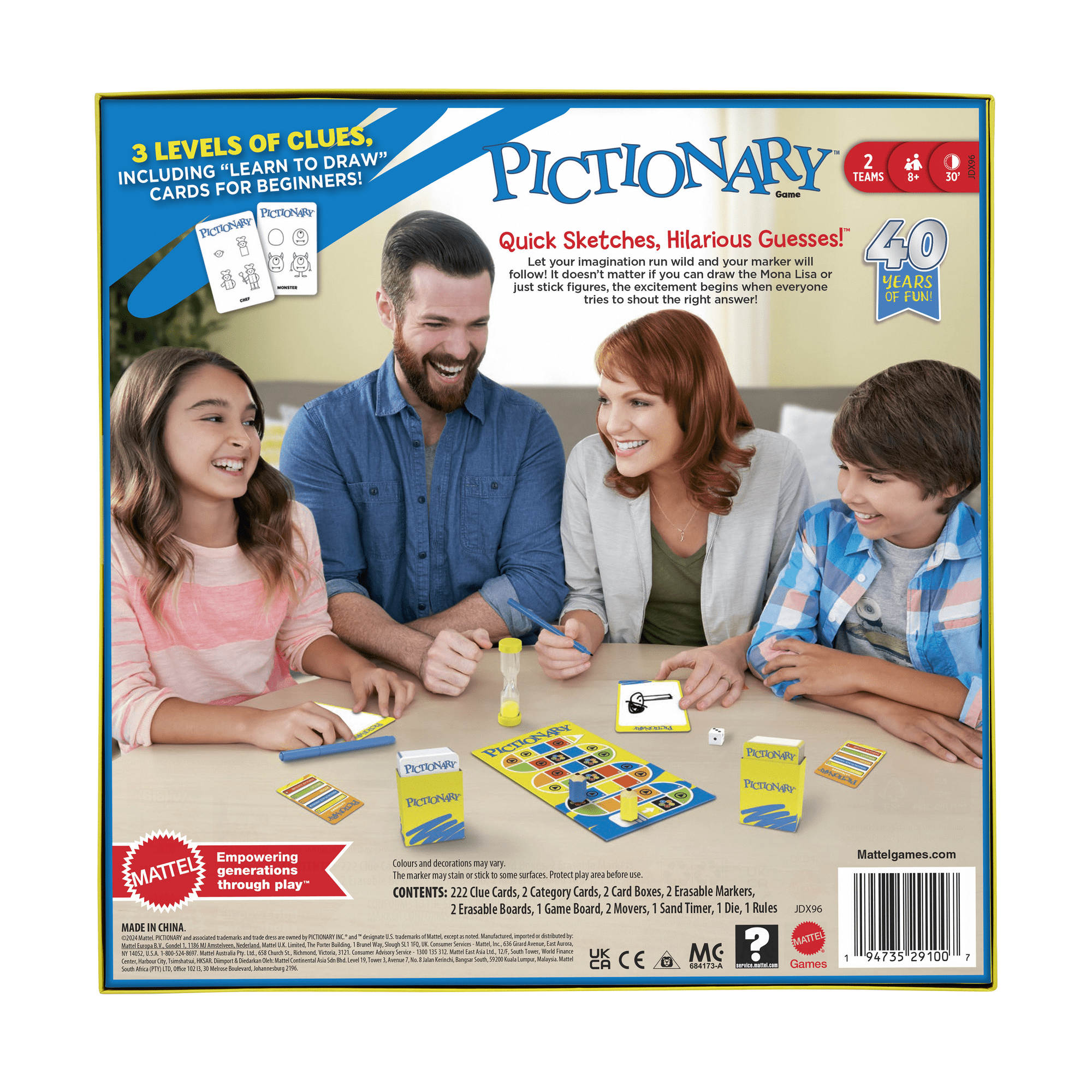 Pictionary Core Refresh Family Board Game