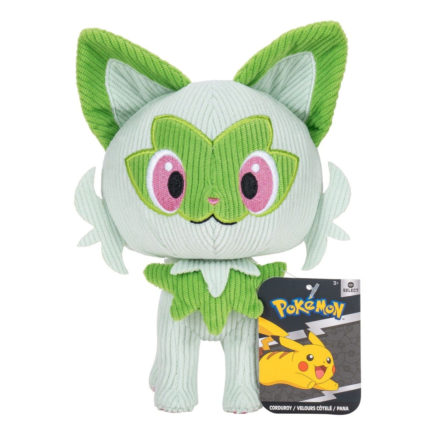 Pokémon 8 Inch Corduroy Plush Sprigatito | Lennie's Toys