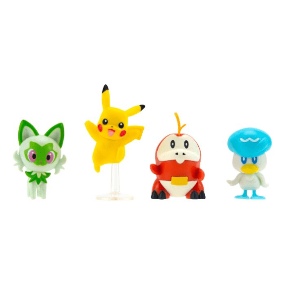 Pokemon Battle Figure Multipack 4-Pack (Pikachu, Fuecoco, Sprigatito, Quaxly) 191726507185