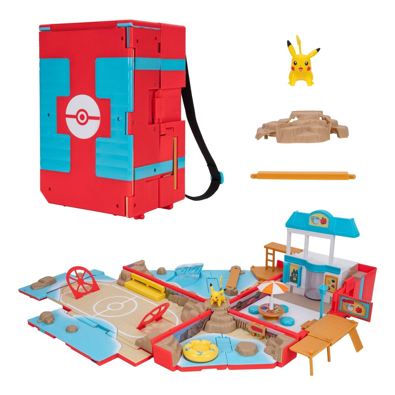 Pokemon Carry Case Beach Battle Playset 191726509004