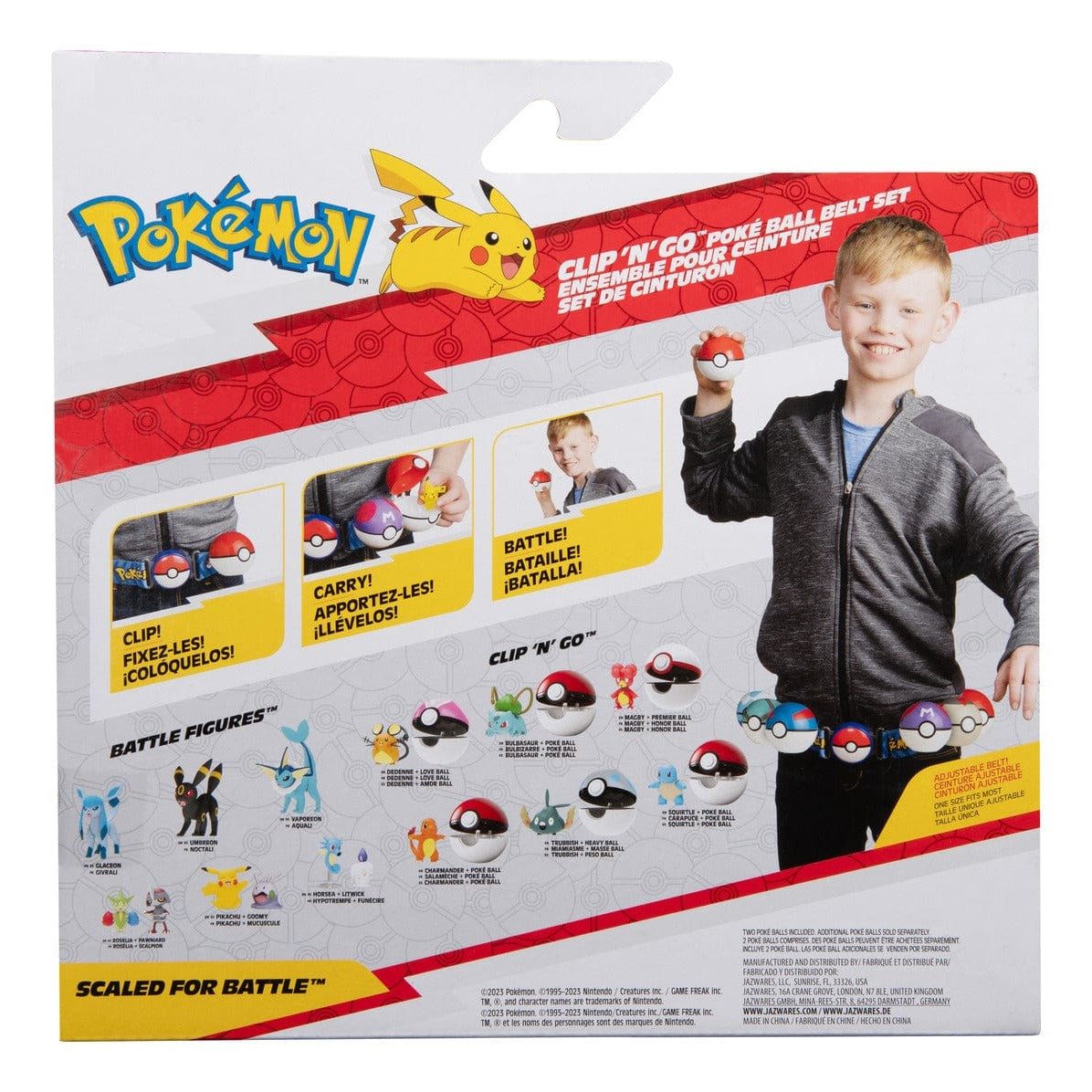 Pokemon Clip N Go Poke Ball Belt Set Charmander 191726483168