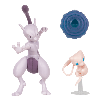 * Pokemon Figure 2 Pack - 4.5in Mewto & 2in Mew 191726471394