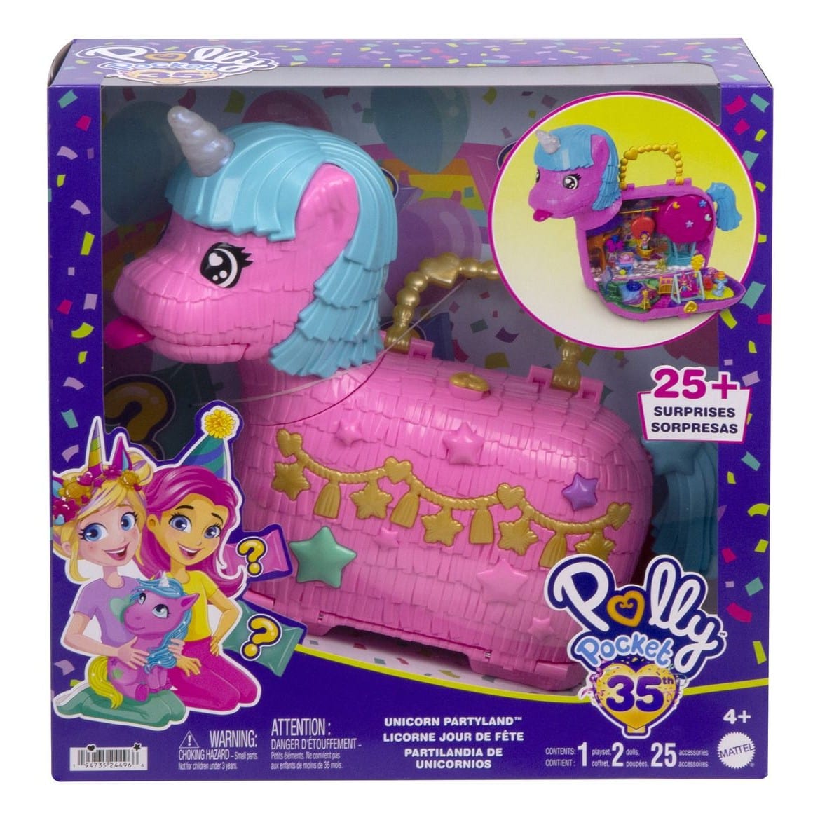 Polly Pocket 35th Celebration Unicorn Party 194735244966