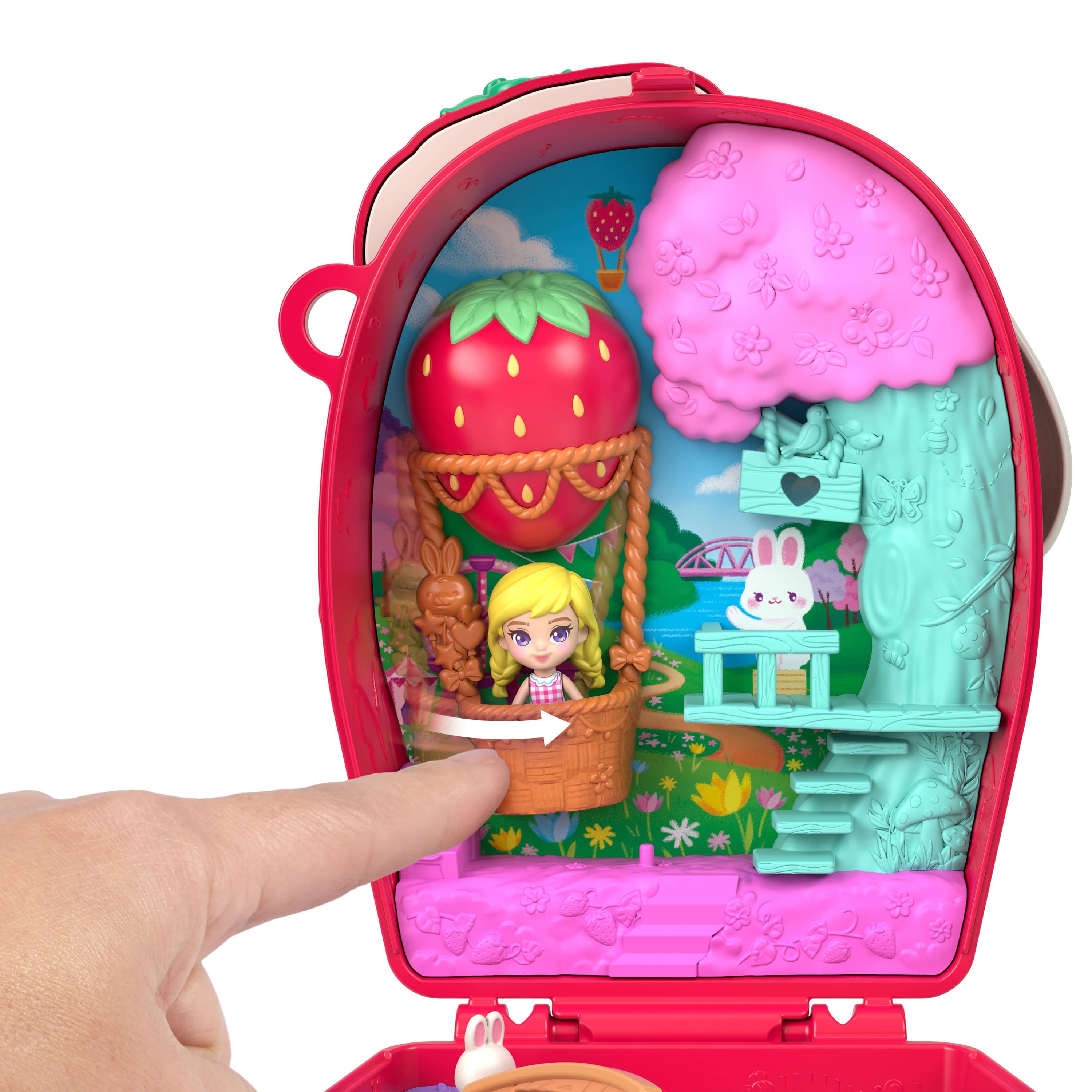 * Polly Pocket Core Compact: Strawberry Bunny