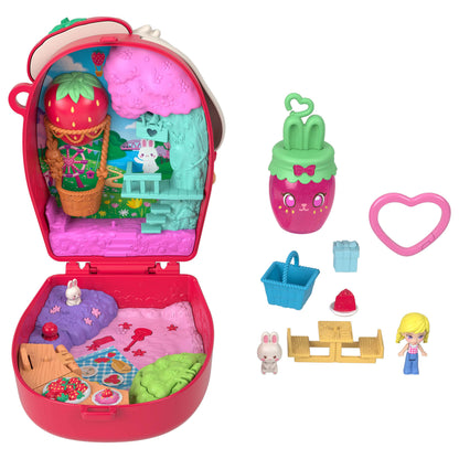 * Polly Pocket Core Compact: Strawberry Bunny