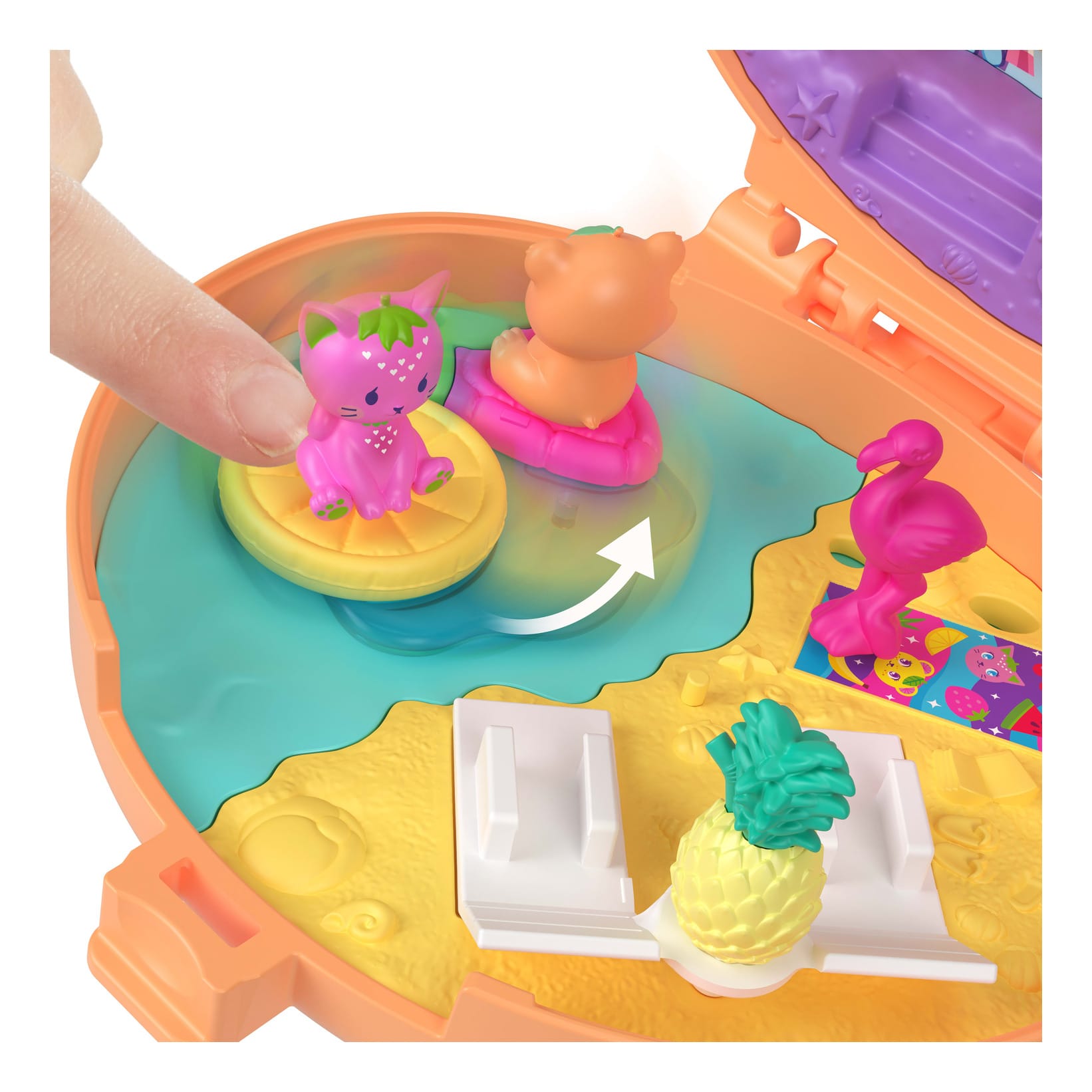 * Polly Pocket Micro Plush Buddies Compact