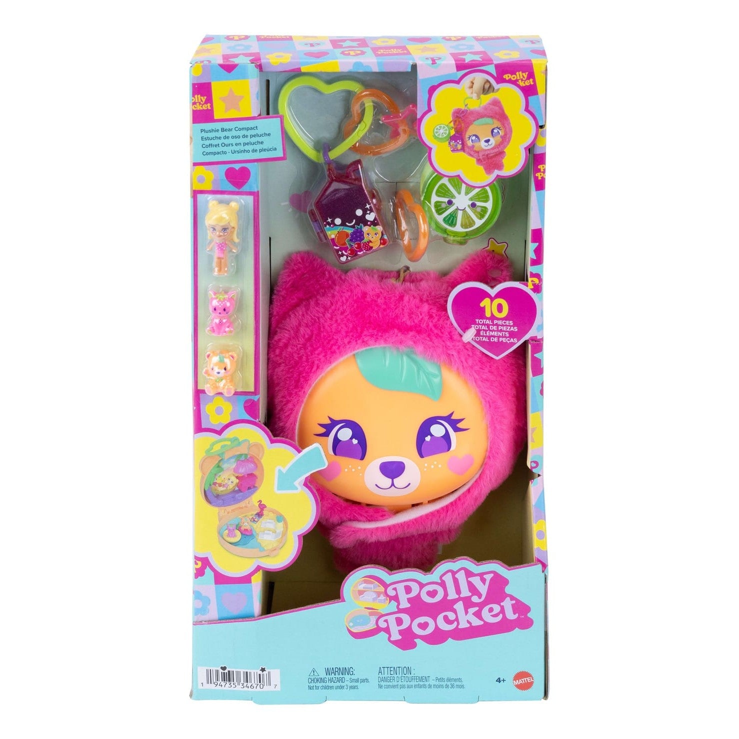 * Polly Pocket Micro Plush Buddies Compact