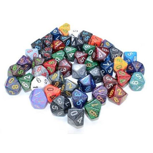 Polyhedral d10 Dice: Bag of 50 Asst: Spec 601982026851