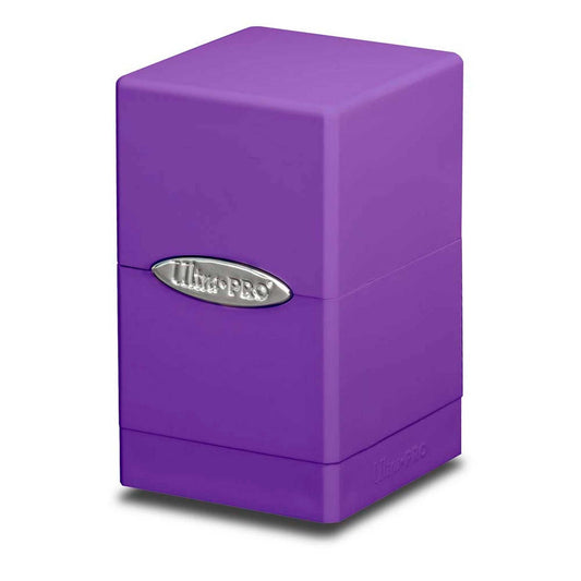 Purple Satin Tower Deck Box 74427841812