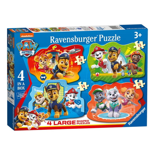 Ravensburger Paw Patrol Four Large Shaped Puzzles Set 4005556030286