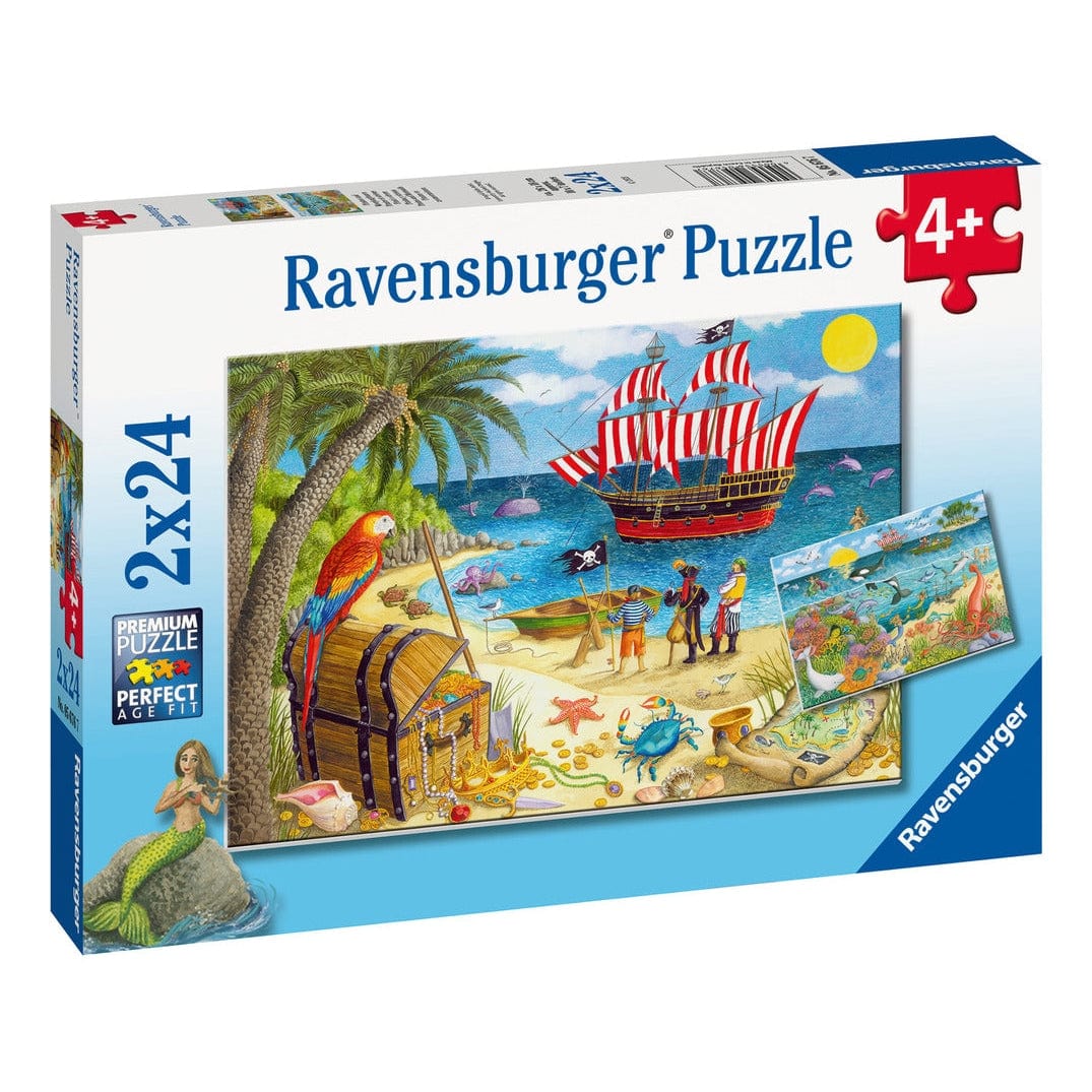Ravensburger Pirates & Mermaids 2x24pc Jigsaw Puzzle Set 4005556056767