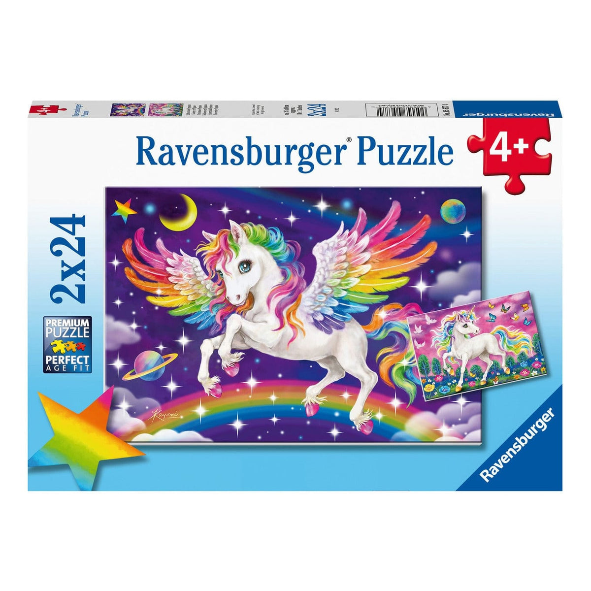 Ravensburger Unicorn & Pegasus 2x24pc Jigsaw Puzzle 4005556056774