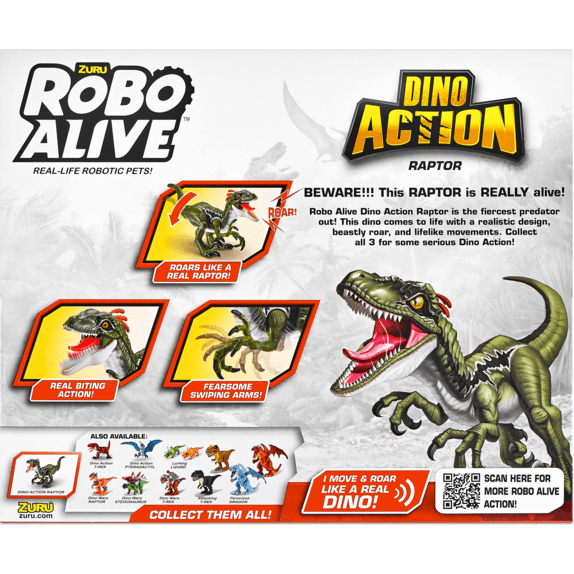 Robo Alive Dino Action Raptor S1 193052037923