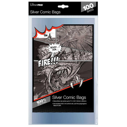 Silver Comic Bags: Pack 100 74427819767