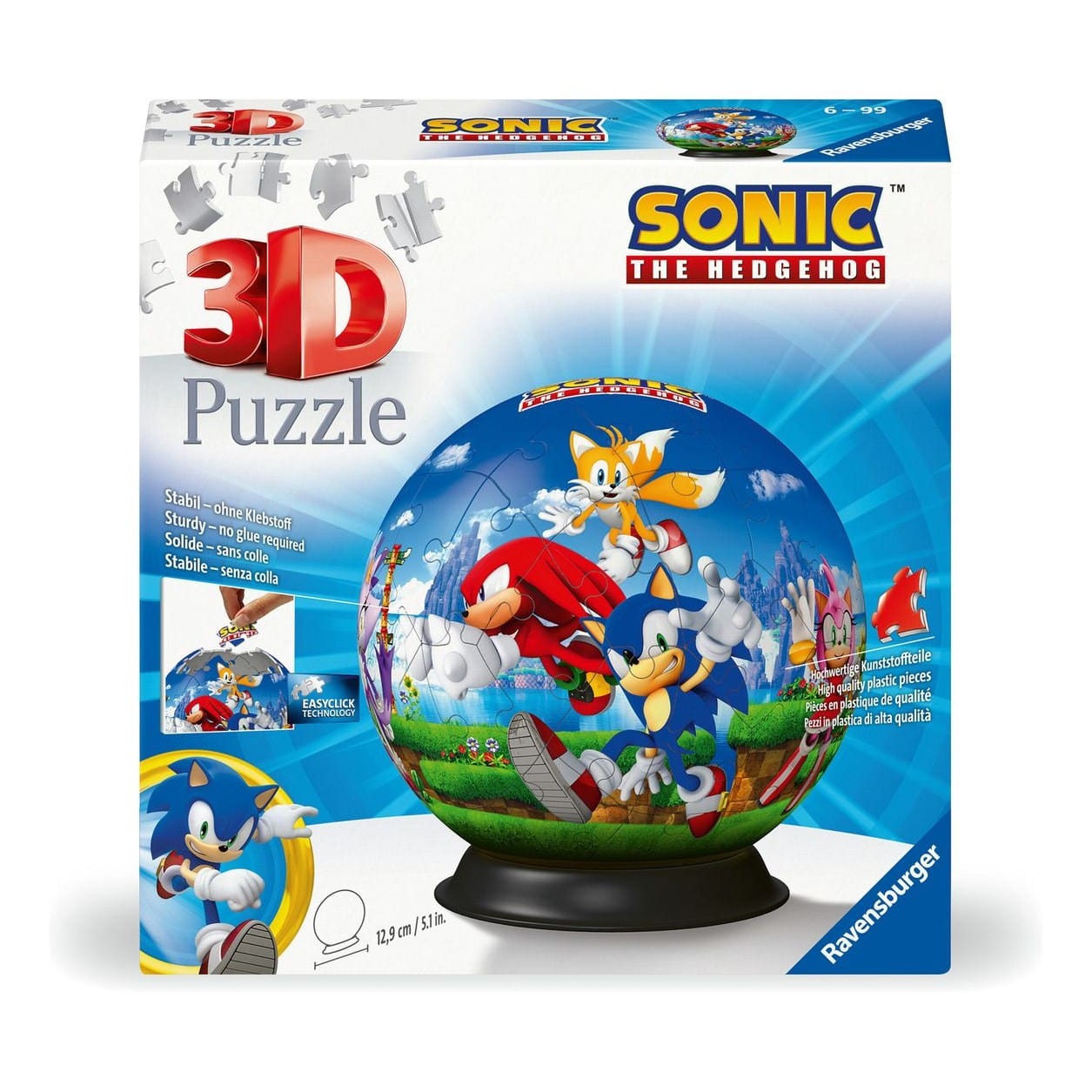 Sonic the Hedgehog 3D Puzzle Ball 72pc 4005556115921