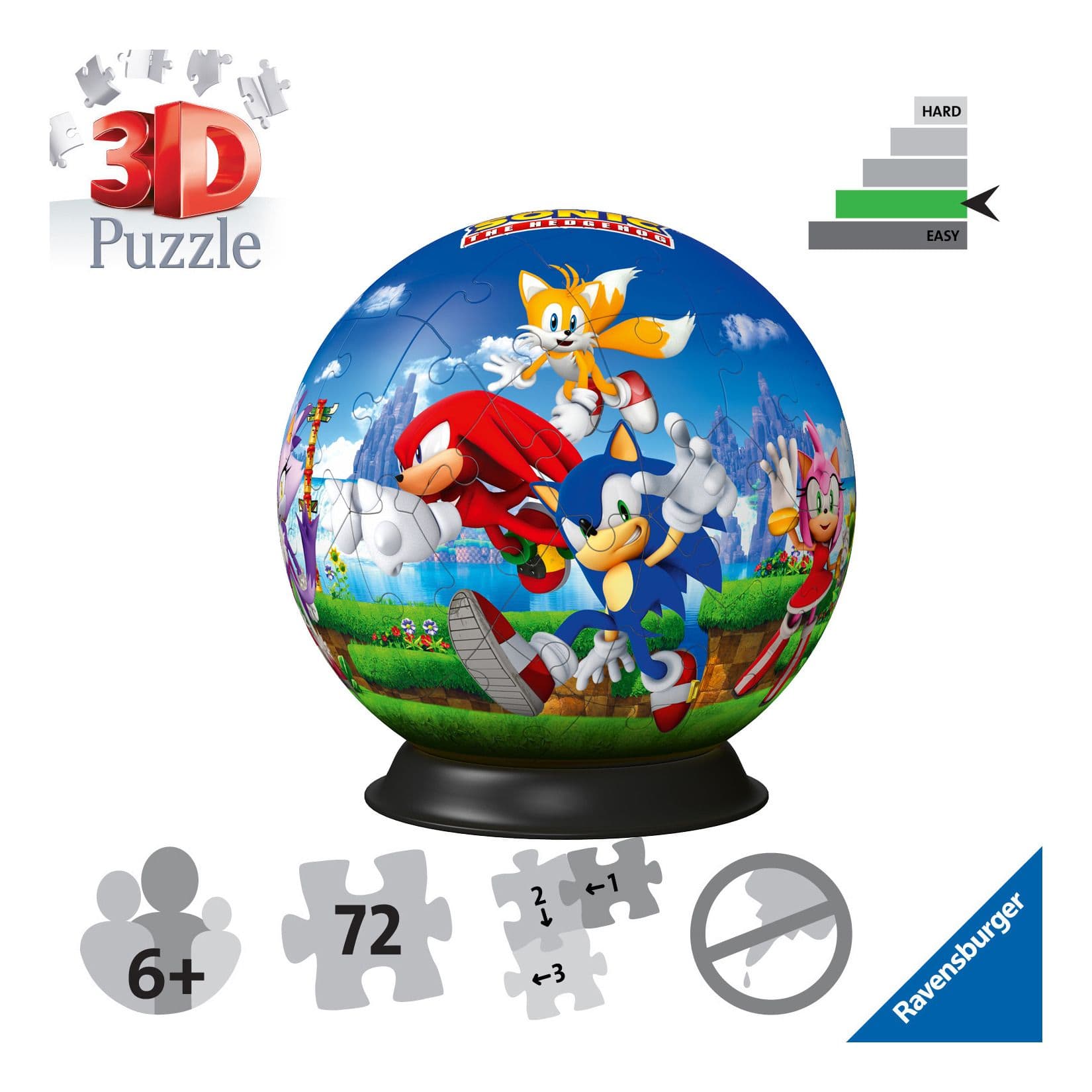 Sonic the Hedgehog 3D Puzzle Ball 72pc 4005556115921