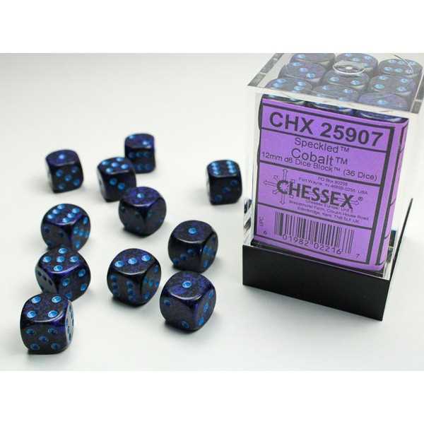 Speckled D6 Set of 36 : Cobalt 601982022167