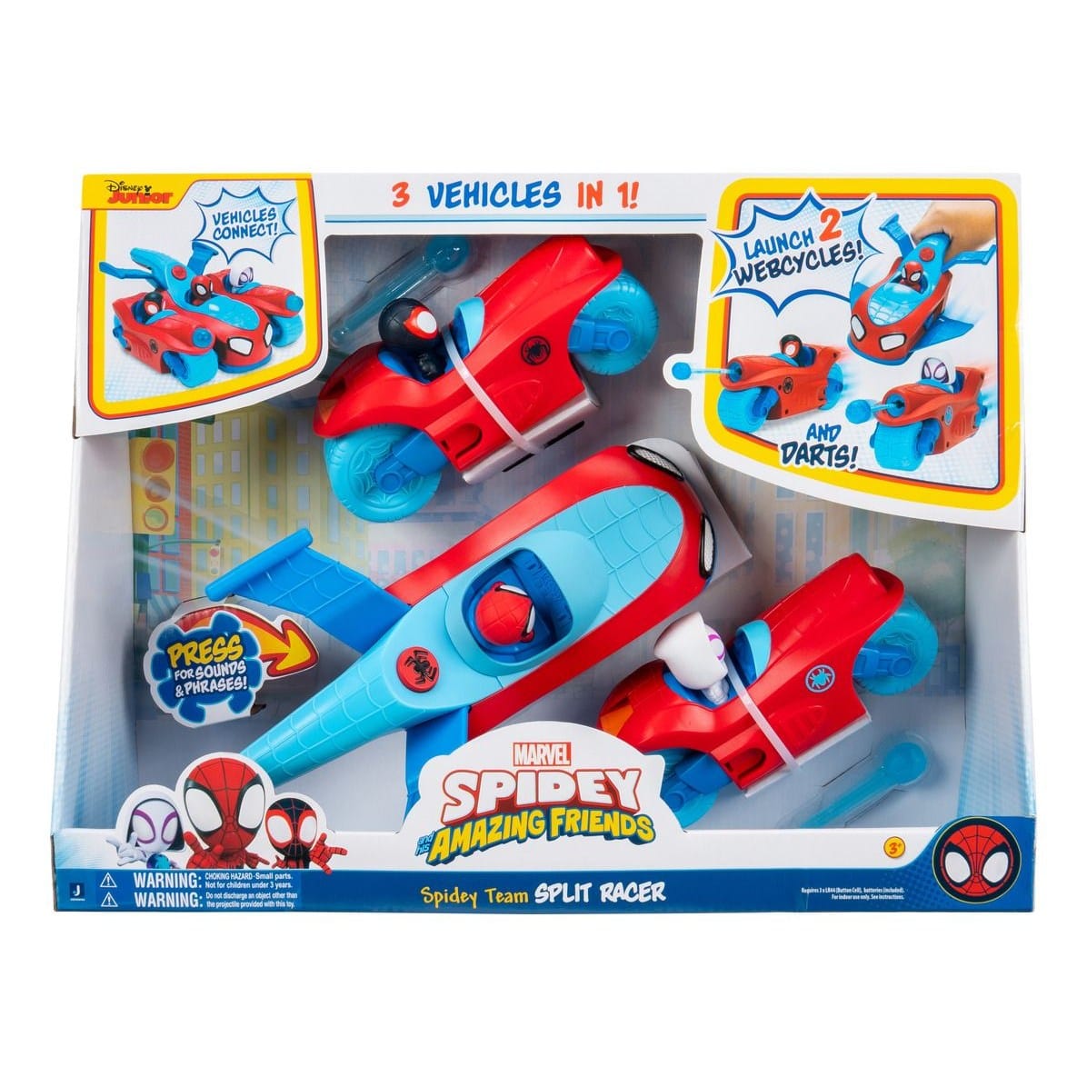 Spidey - Split Racer Deluxe Feature Vehicle 191726723653