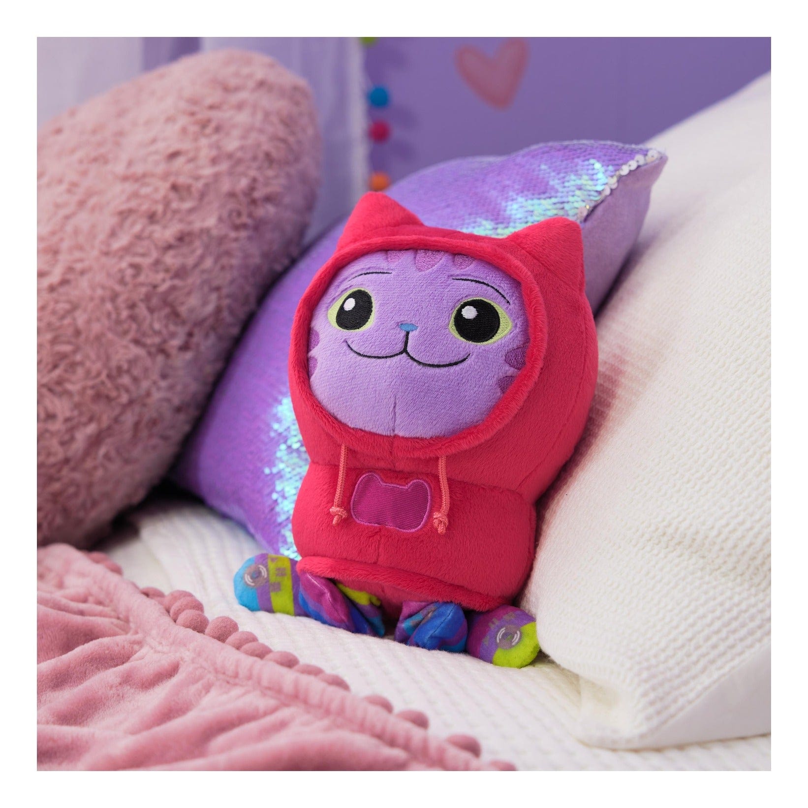 Spin Master Gabby's Dollhouse Deluxe Plush DJ Catnip Toy 681147046375