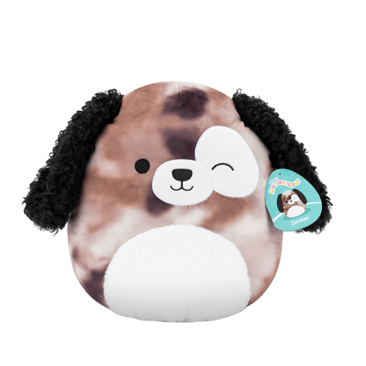 *Squishmallows - 12in Zerdan the Brown Marbled Dog
