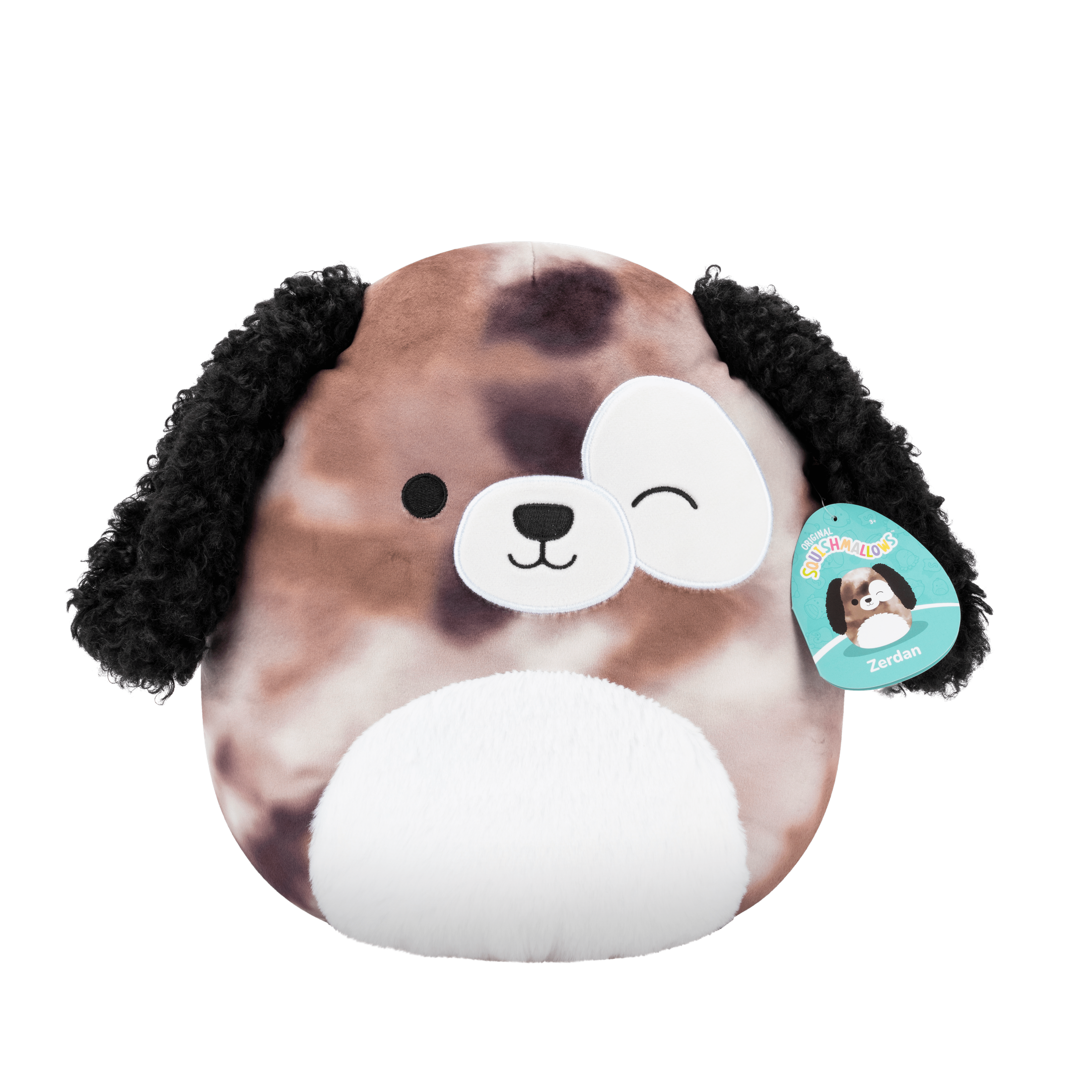 *Squishmallows - 12in Zerdan the Brown Marbled Dog