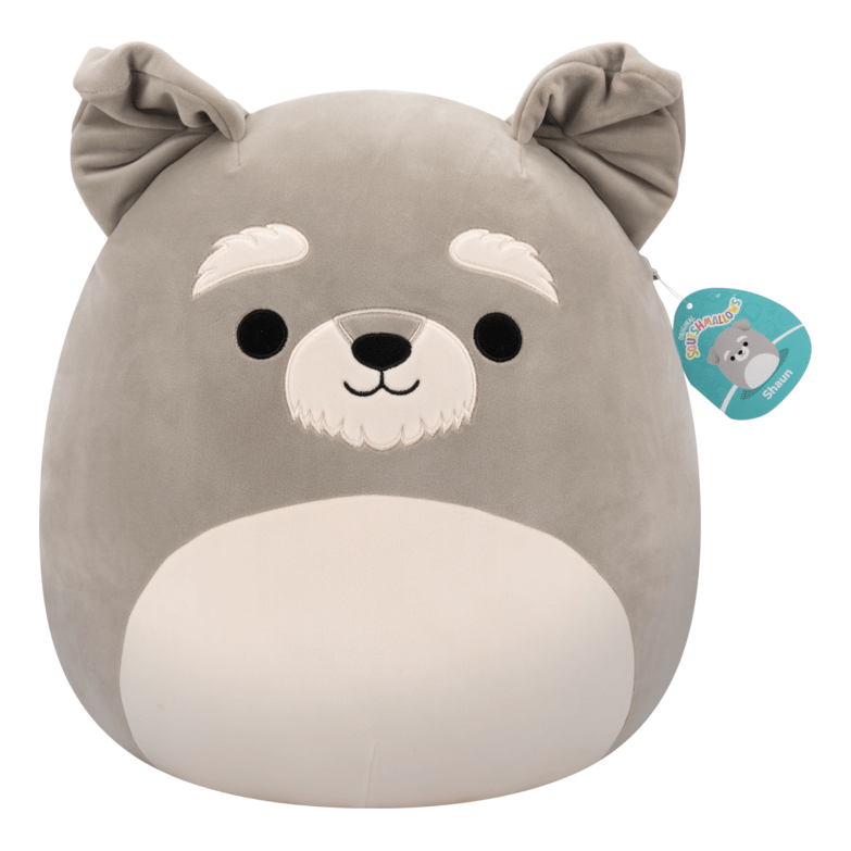* Squishmallows - 16in Shaun the Grey Schnauzer