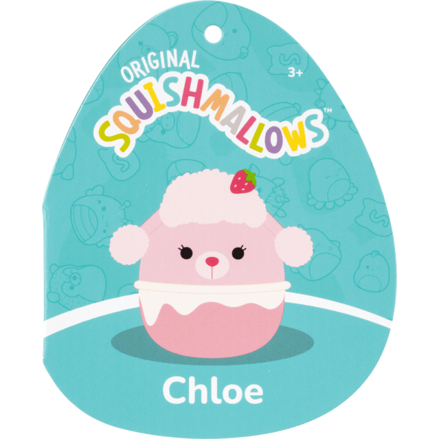 Peluche Squishmallows Chloe le caniche lait frappé à la fraise - 50cm Jazwares : King Jouet Peluche Squishmallows Chloe le caniche lait frappé à la fraise - 50cm Jazwares : King Jouet