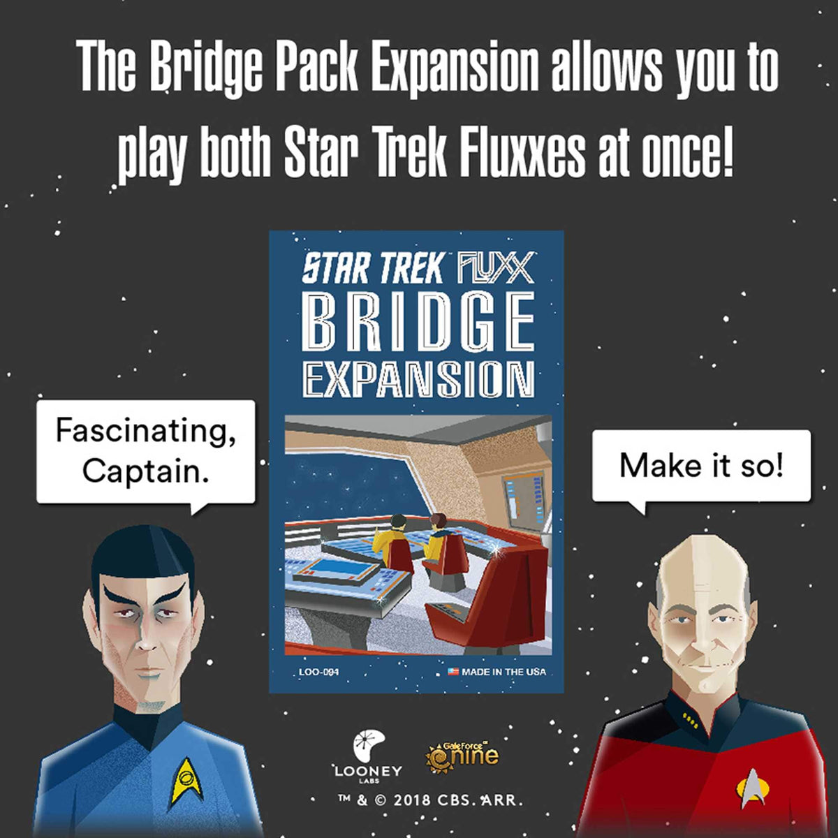Star Trek Fluxx Bridge Expansion 857848004758