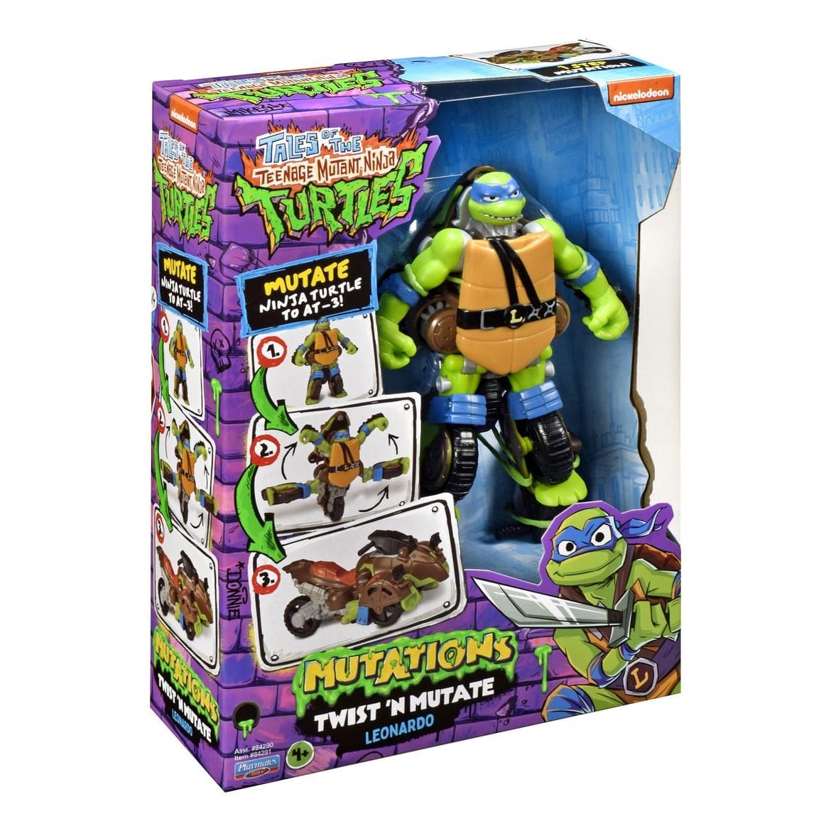 Tales of TMNT Twist N Mutate Figure - Leonardo 043377842910