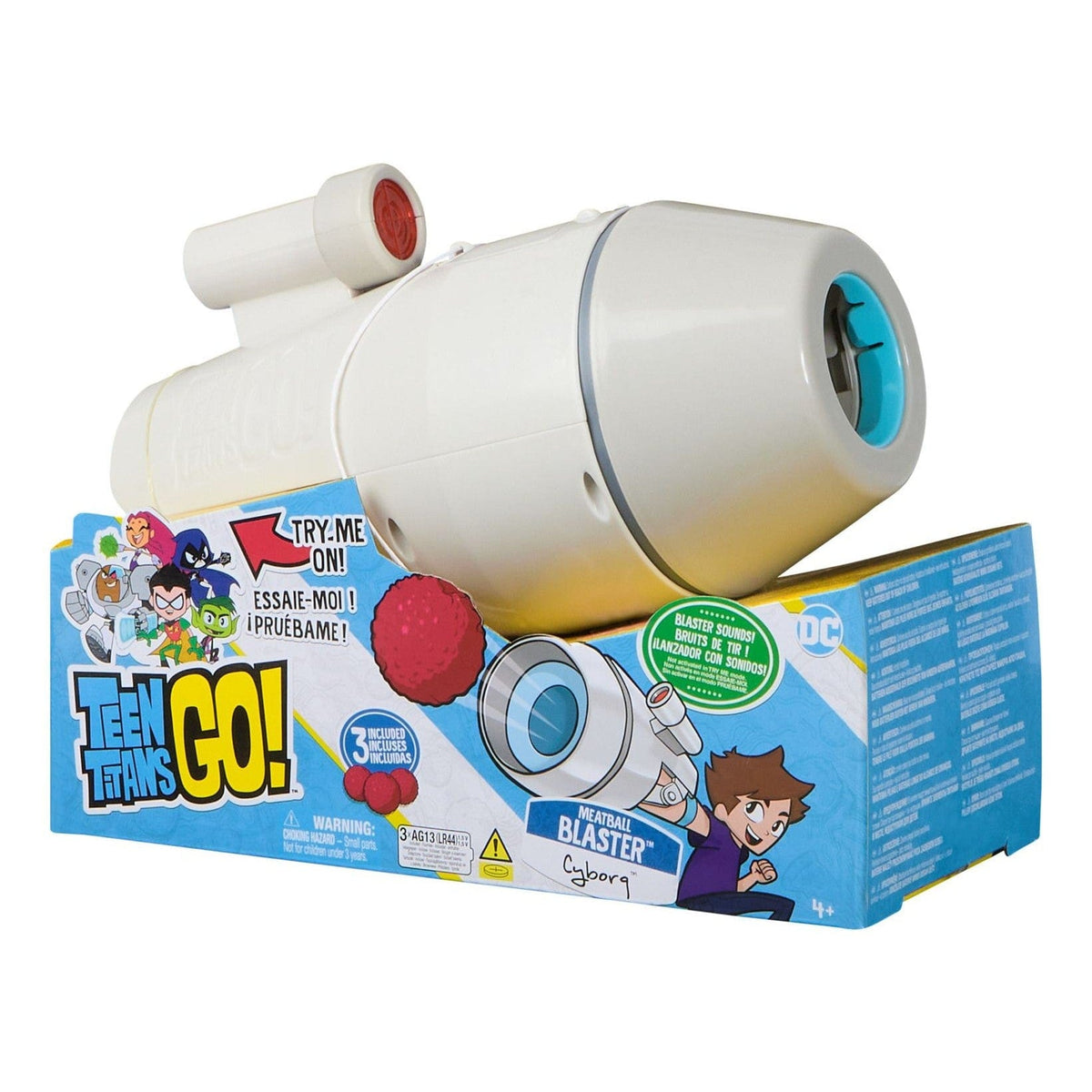 Teen Titans Go Cyborg Meatball Blaster 681147014732