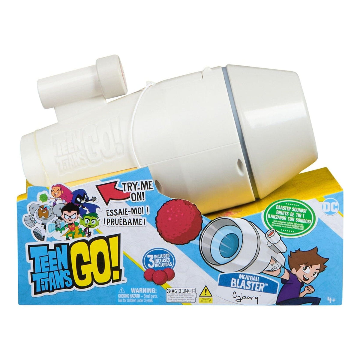 Teen Titans Go Cyborg Meatball Blaster 681147014732