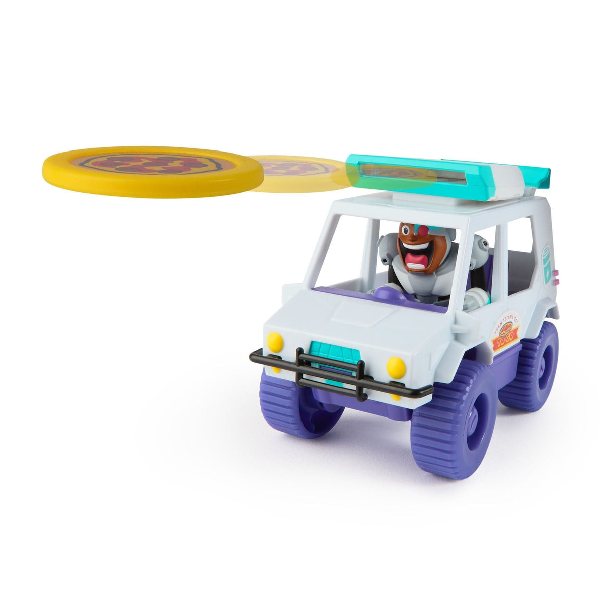 Teen Titans Go TGO VHC T-Car Pizza Launcher 681147024069