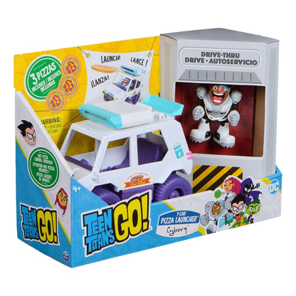 Teen Titans Go TGO VHC T-Car Pizza Launcher 681147024069
