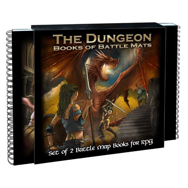The Dungeon Books of Battle Mats (2 Book Set) 9781912803088