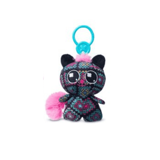Threadz - Petit Clip-On Plush - Black/Pink Tail 885561800937