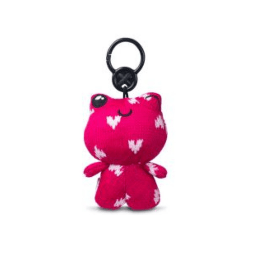 Threadz - Petit Clip-On Plush - Pink/Hearts 885561800937