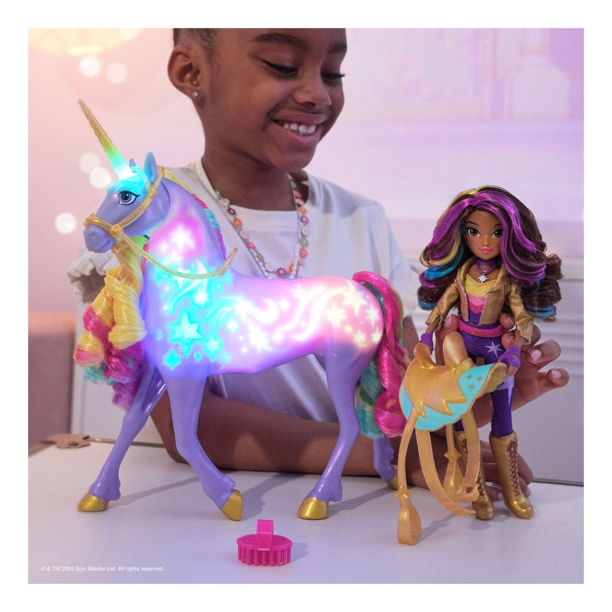 Unicorn Academy Rainbow Light-Up Wildstar 681147036246