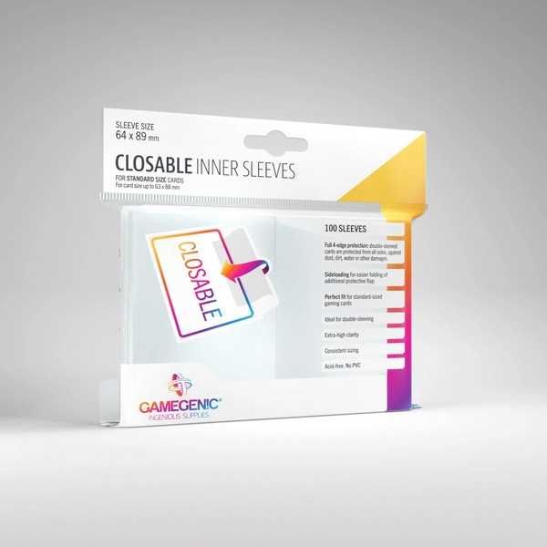 UNIT Gamegenic Closable Inner Sleeves (100 ct.) 4251715411810