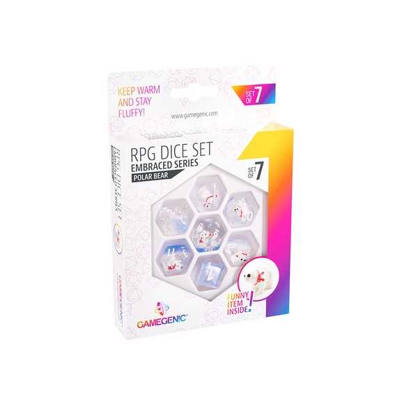 UNIT Gamegenic Embraced Series - Polar Bear - RPG Dice Set (7pcs) Multicolor 4251715404850