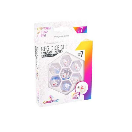 UNIT Gamegenic Embraced Series - Polar Bear - RPG Dice Set (7pcs) Multicolor 4251715404850