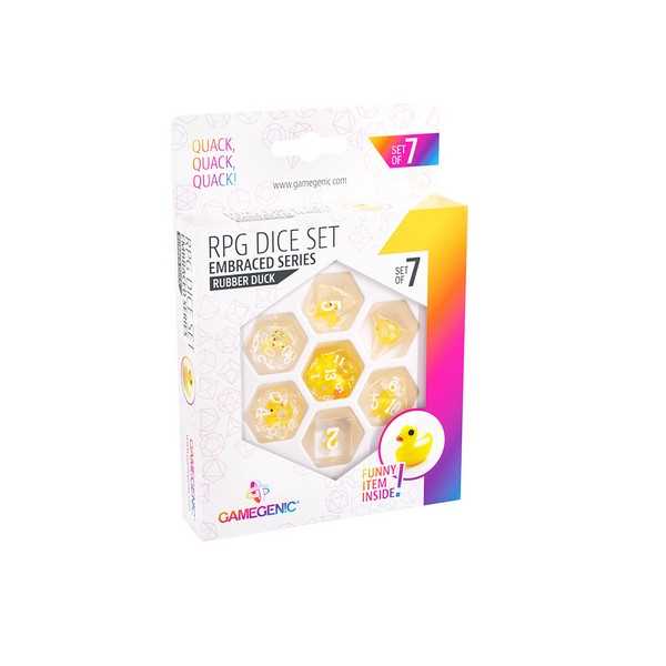UNIT Gamegenic Embraced Series - Rubber Duck - RPG Dice Set (7pcs) Multicolor 4251715404812